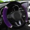 Car Steering Wheel Cover Short Plush Without Inner Ring Long Diamond Inlaid Elastic Band Handle Cover Warm Steering Wheel Cover