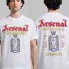 Arsenal Premier League Champions T-shirt Men and Women Summer Cotton Y2K Clothing Fashion Round Neck Hip Hop Streetwear Top
