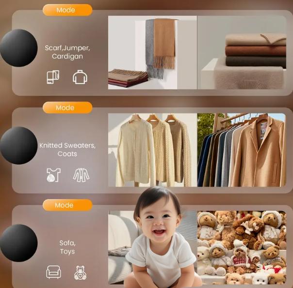 Electric Fabric Lint Remover, Portable Rechargeable Lint Eraser with 2Replaceable Blades and Cleaning Brush