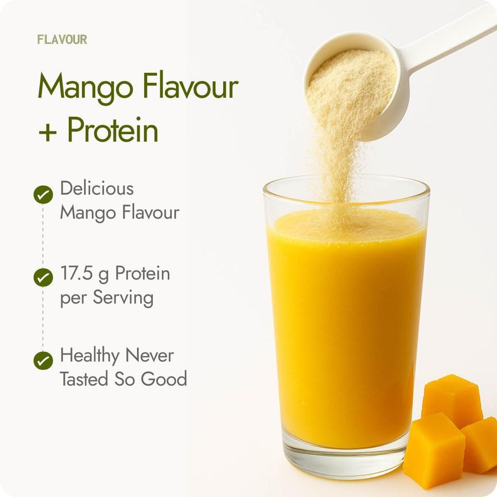 Kapiva Mango Slim Shake 750g High Protein Mahlzeitenersatzgetränk für Gewichtsmanagement