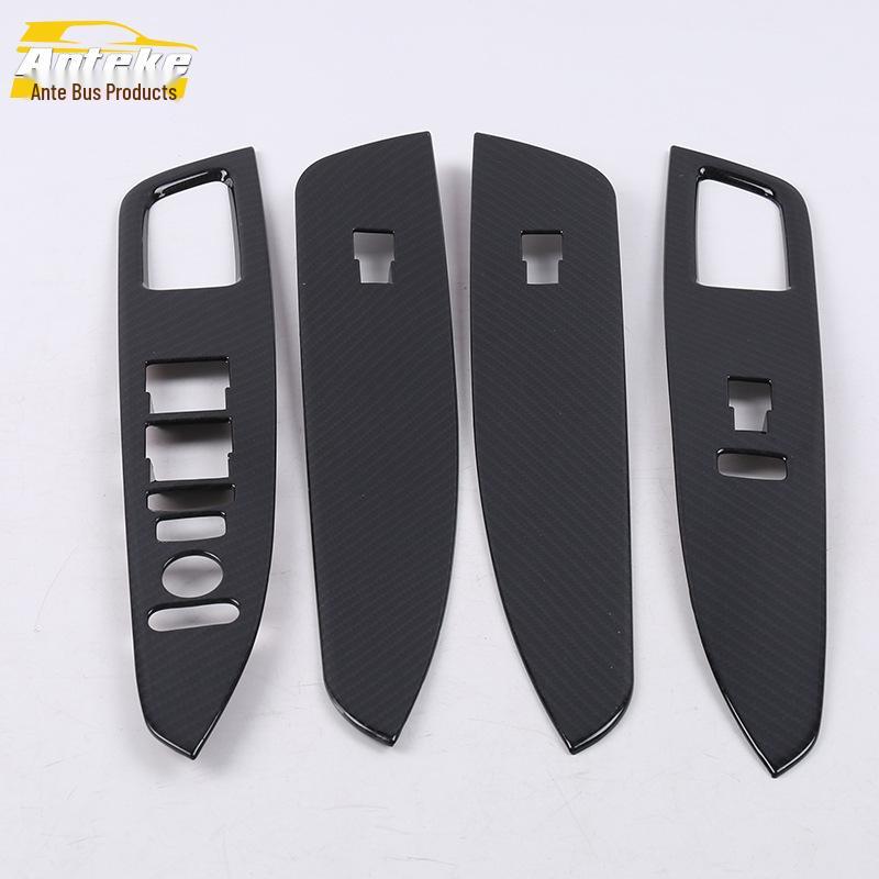 URV Power Window Switch Decorative Panel: Car Window Armrest Button Sequin Sticker