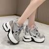 10.5CM Spring Breathable Mesh Sneakers Thick Bottom Sports Shoes Autumn Women Wedges Casual Chunky Shoes High Platform Sneakers