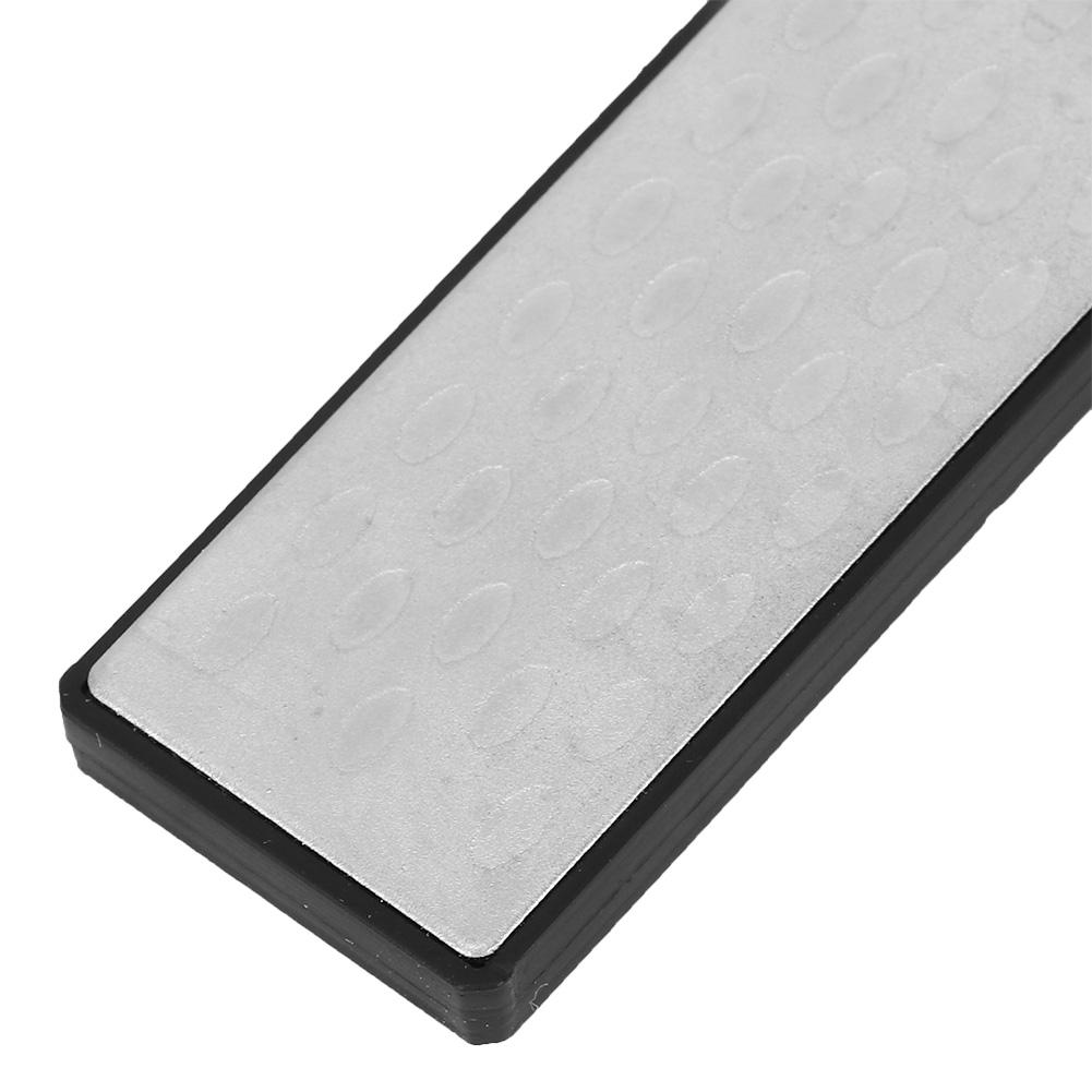 Double Sided Knife Sharpener Portable Folding Portable AntiSlip   Sharpener(Black )