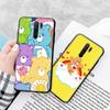 Black Case for Xiaomi Redmi 13C Note 9 iPhone XR 7 8 14 15 11 12 13 X XS Pro Max Samsung A25 S23 S24 FE Ultra Plus Care Bears