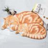 3D Cute Sleeping Cat-shaped Floor Mat Bedroom Living Room Kitchen Foot Mats Non Slip Mats 40*76cm