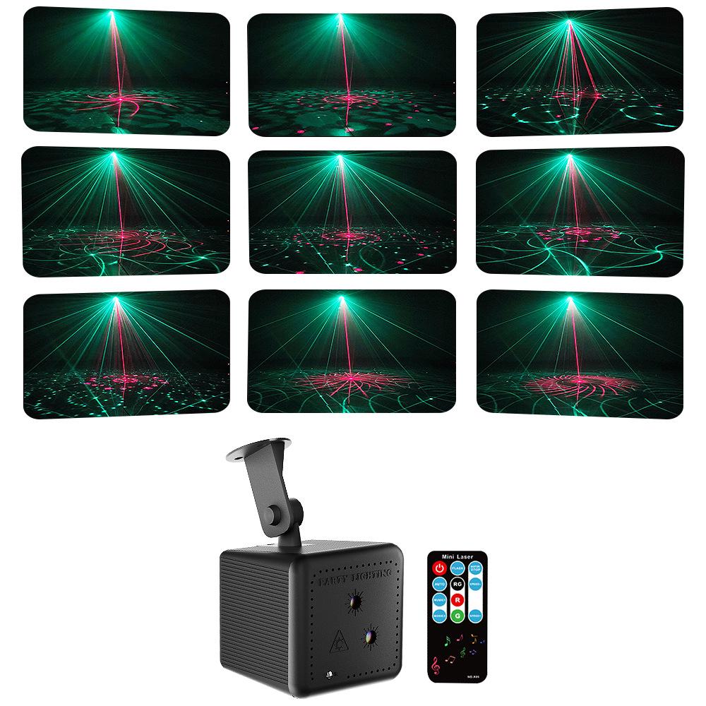 New Stage Lighting: Red-Green Laser & Strobe Light for Home Disco and KTV