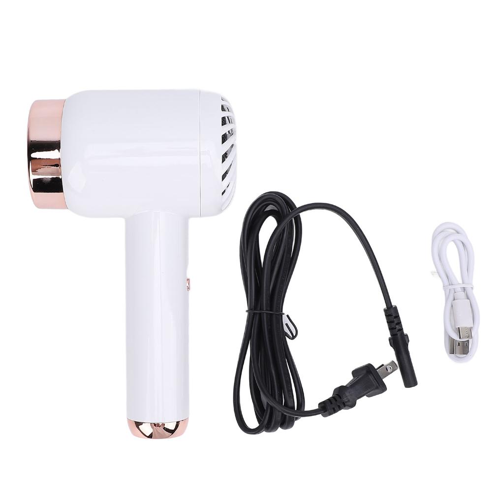 Kabelloser Ionen-Haartrockner, tragbarer, stilvoller Haartrockner mit heißem und kaltem Wind für zu Hause und unterwegs