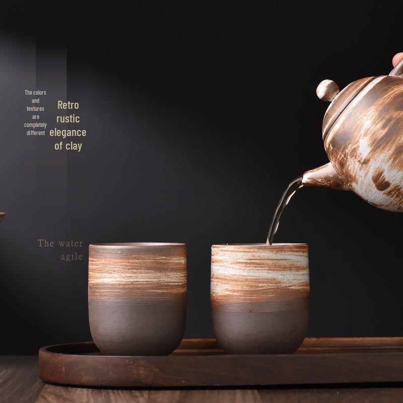 Kiln-Fired Handmade Ceramic Tea Cup - Ideal for Home, Guest Entertaining, Kung Fu Tea, and Tasting.