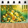2D Plane Lemon Background Cloth Under the Sunlight Party Decorations Perfectly Suitable for Family Polyester Fiber