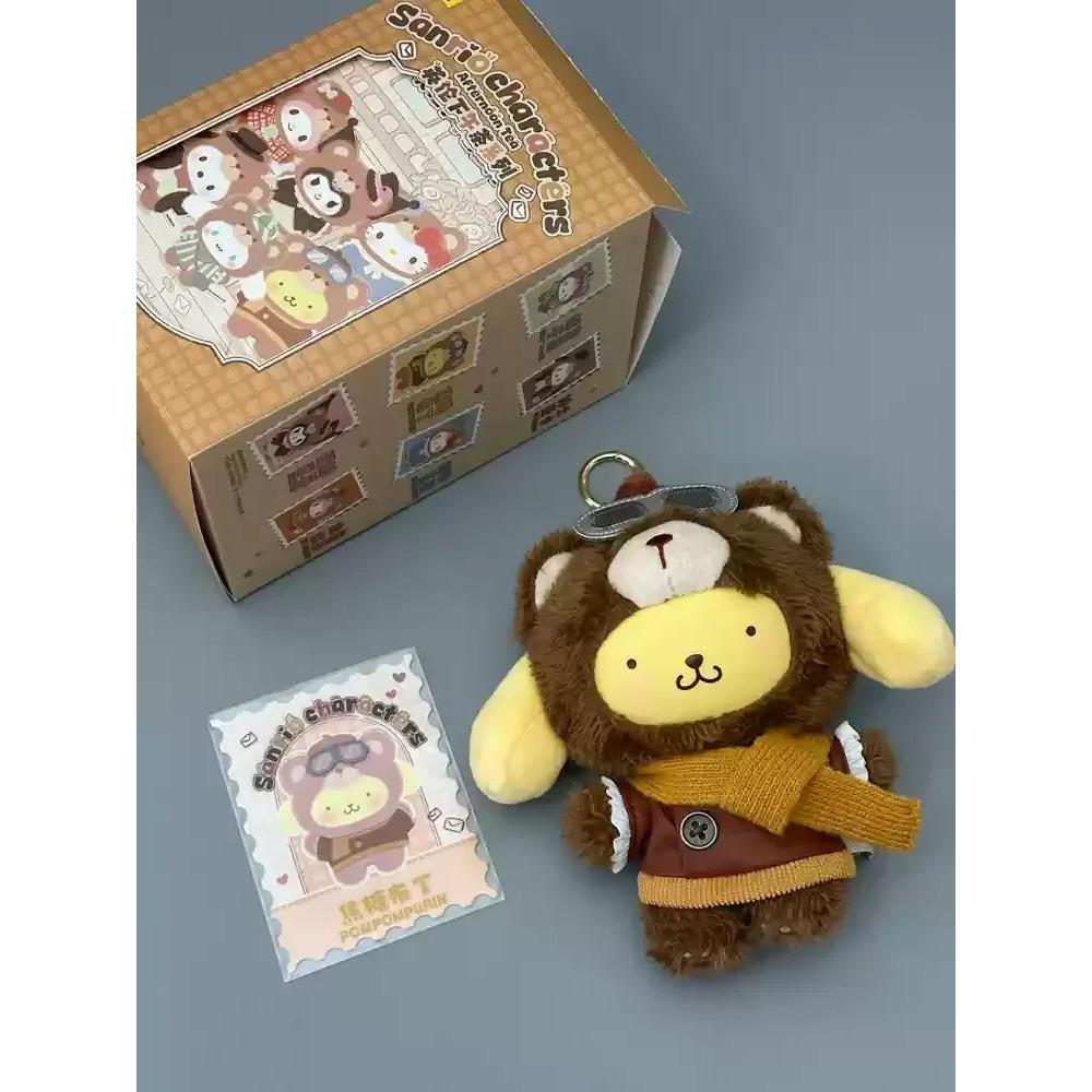 

Anime British Afternoon Tea Vinyl Plush Blind Box Series Pendant Kuromi / Melody Kawaii Trend Toy Girl Birthday Gift Genuine