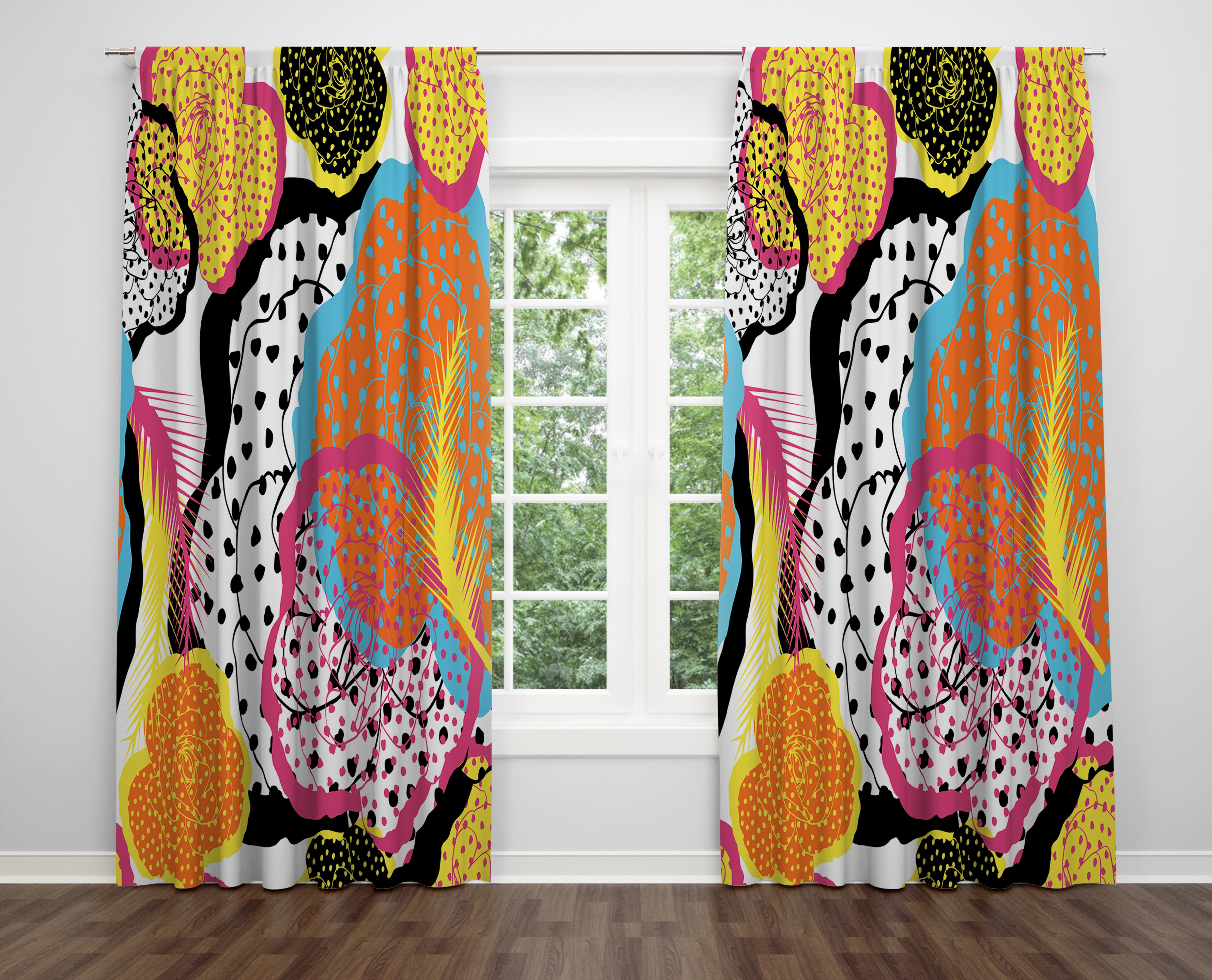 

Декоративний дизайн, високоякісна бавовняна тканина, ви можете вибрати одну або подвійну фіранку з крила 1 piece різнокольоровий