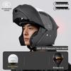 Zebian Full Face Motorcycle Helmet with LED Taillight