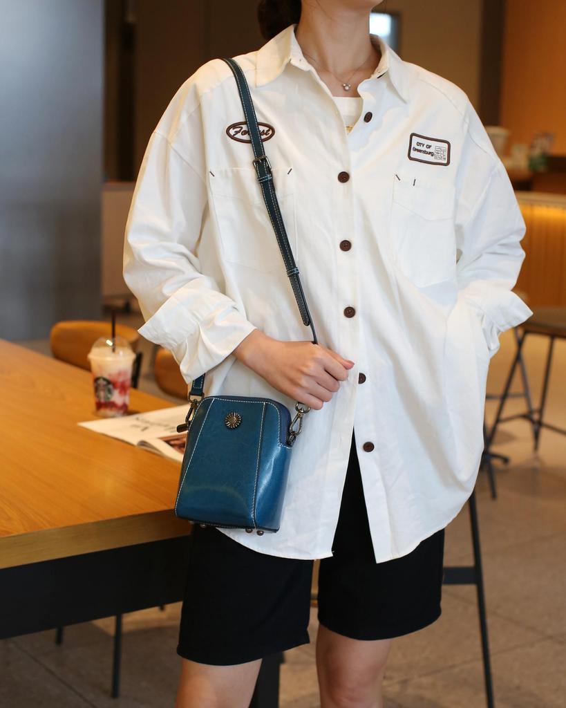 2025 Women's Genuine Leather Crossbody Phone Bag - Versatile High-End Shoulder & Commuter Style