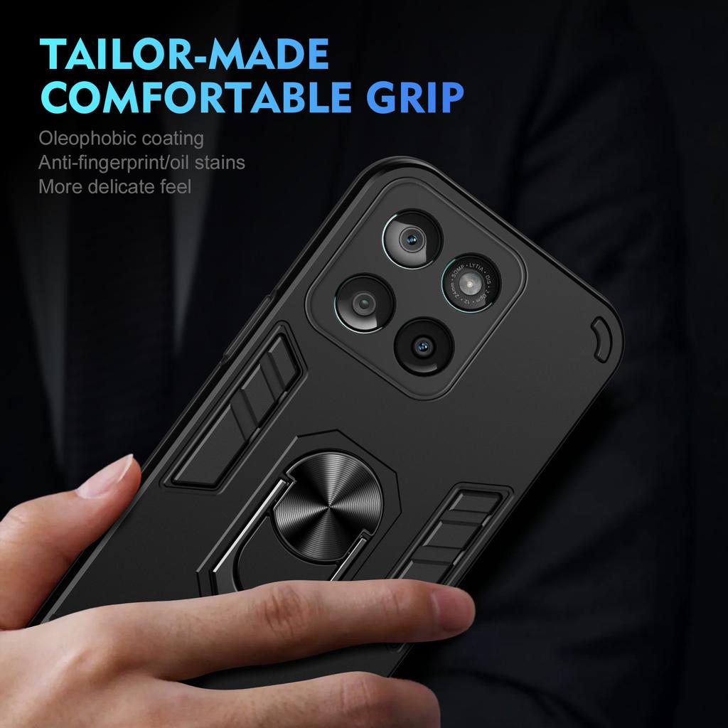 Applicable To MOTO edge70Fusion Mobile Phone Case 360 Warrior Motorola edge60Pro Bracket G86 Set