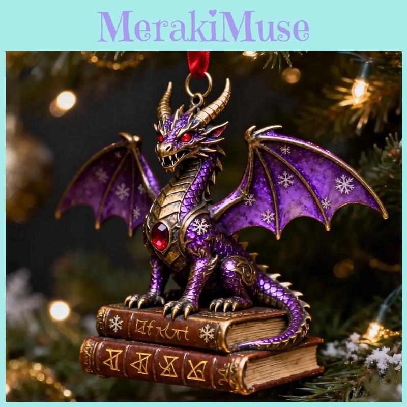 Car Accessory Acrylic Dragon Series Christmas Tree Decor With Cartoon Style For Holiday Gift