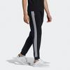 Adidas Neo Track Running Pants with Three Stripes Men Bottoms Black GP4923