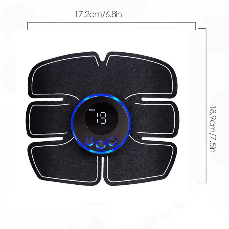 USB Rechargable Smart Wireless Muscle Massage Fitness Trainer Abdominal Training Electric Body Slimming Massager