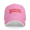 Dungeons  Dragons Logo 2 Baseball Cap  Female Male Print Trucker Hat Summer Fitted Retro Outdoor Gym Sun Snapback Cap