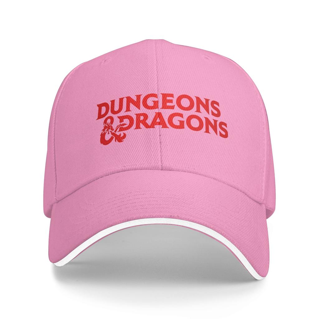 Dungeons Dragons Logo 2 Baseball Cap Female Male Print Trucker Hat Summer Fitted Retro Outdoor Gym Sun Snapback Cap