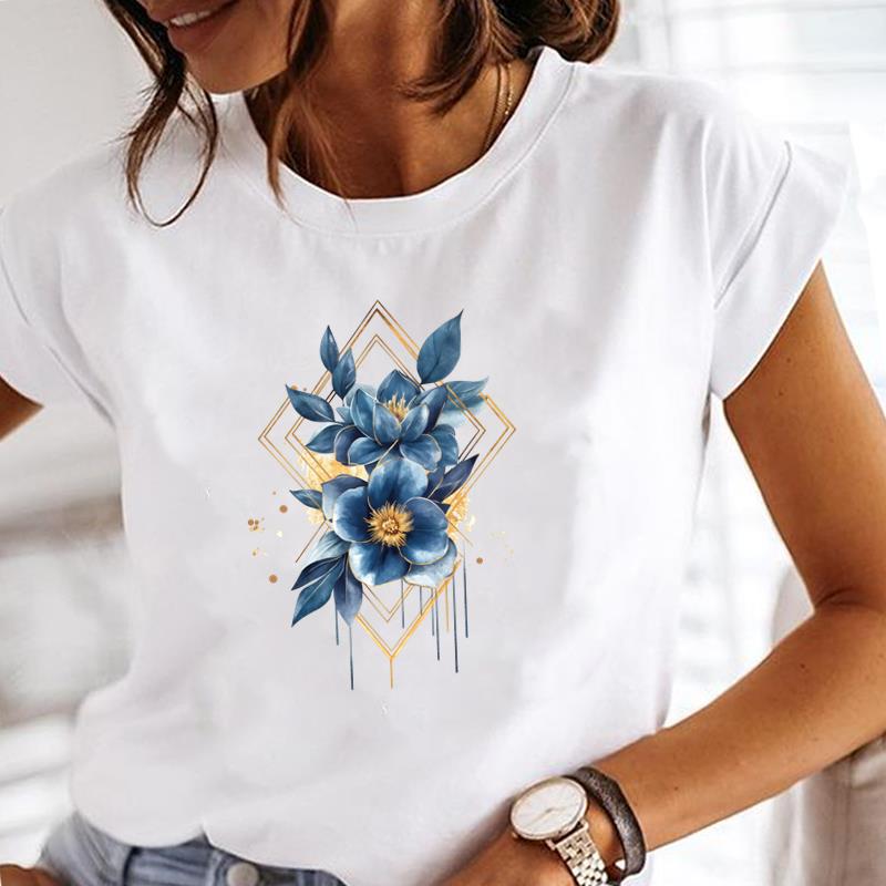 (Asian Size) butterfly style cute Clothing Casual T Shirt Fashion Women Tee Top Printed Lady Female Graphic  Short Sleeve T-shirts