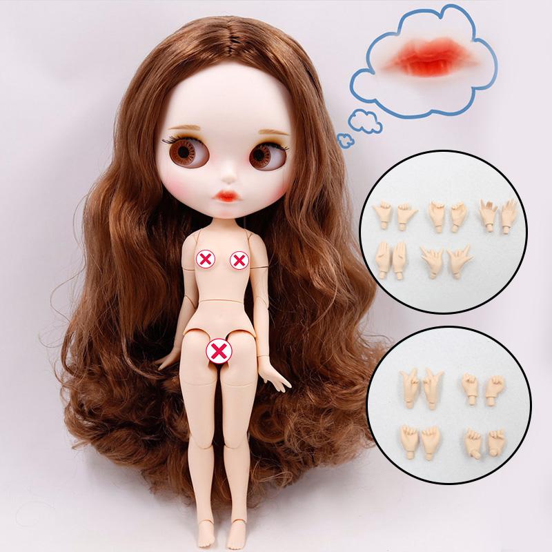 Muñeca ICY DBS Blyth N.º. 4 labios curvados Cara mate personalizada con ceja Cuerpo articulado 1/6 bjd anime