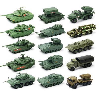1/72 צבאי צבא BM-21 רכב TOS-1 T-14 T62 T90 טנק הרכבה פאזל דגם רכב קרבי משוריין משאית צעצועים