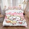 Cute Bear Lollipop Theme Print 3Pcs Bedding Setduvet Cover With 2 Bedropillowcase Home Birthday Gift