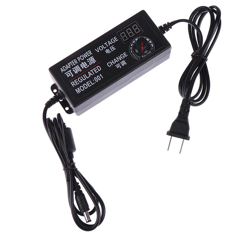 3-12V 5A Napěťově nastavitelný AC/DC napájecí adaptér s displejem
