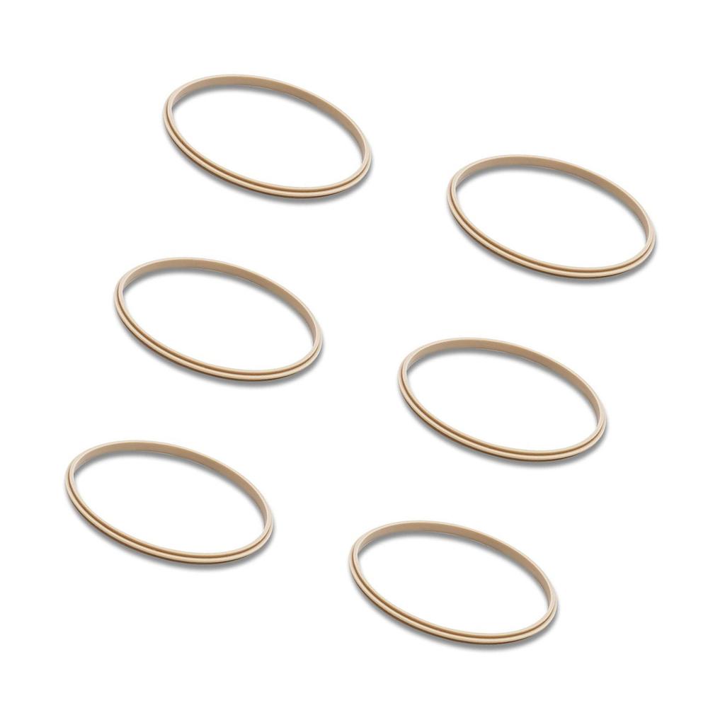 6 ks Pevné silikonové těsnění Náhradní pro víčka 40oz hrnků Kompatibilní s nerezovými lahvemi na vodu