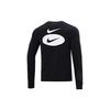 Nike T Shirts Men's Black Crew Neck Moderate Straight Fit (Unisex) T-Shirts DM6367 010