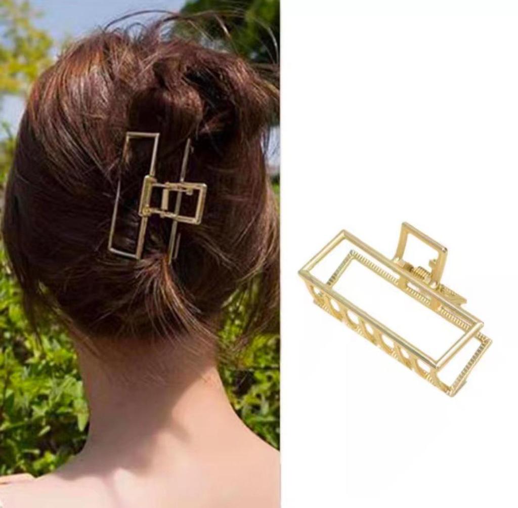 Premium Metal Hair Clip for Women - Large Summer Shark Clip, Unique Design Hairpin