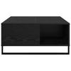Coffee Table Black Oak Look 80 x 80 x 36.5 cm Wood Based Panel