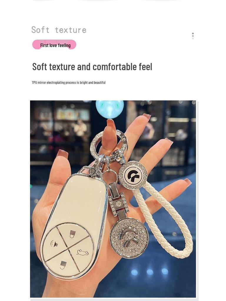 NIO ES6/ES8/EC6 2020 Car Key Protective Cover - Stylish Full Shell for Women