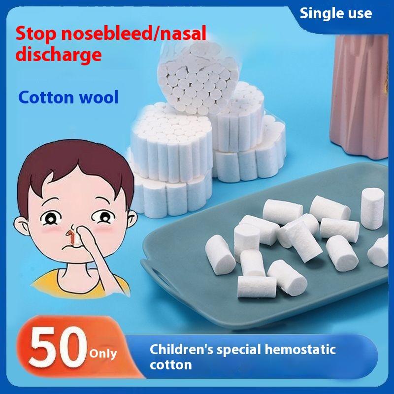 2/5Packs Nose Bleed Stopper Blood Stop Cotton Roll Dental Hemostasis Nose Blood Stop Cotton Swab For Kids Stops Bleeding Fast