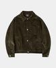 Lettercomo Big Heavy Corduroy Trucker Jacket Olive