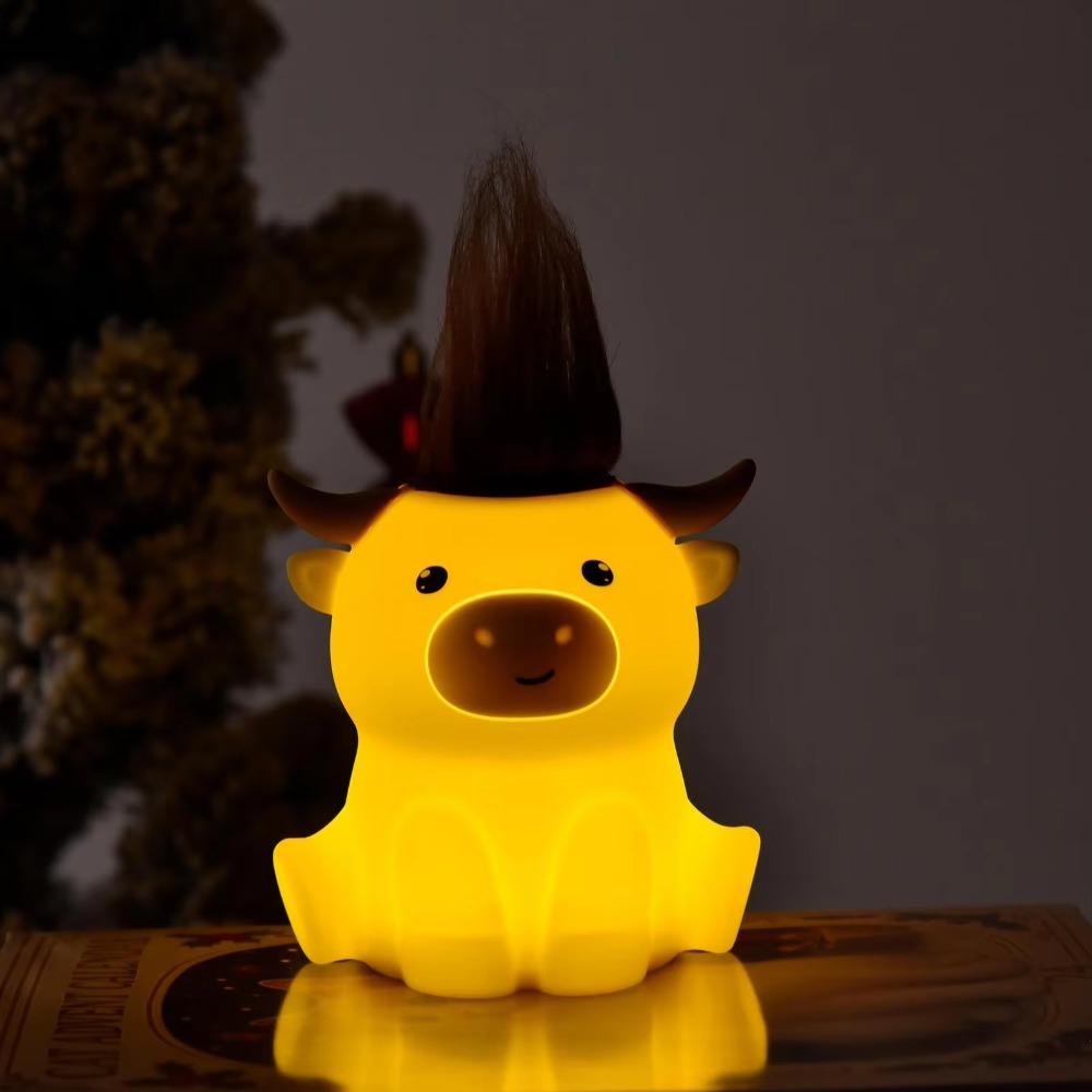 Novelty Soft Silicone Animal Nightlights Dimmable Rechargeable LED Lamp  Bedroom Decor