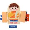 Holz Activity Board Mehrschichtig Für Kinder Montessori Früherziehung Spiele Kleinkinder Ruhige Bücher Sensorische Übung Anziehen Geschenk