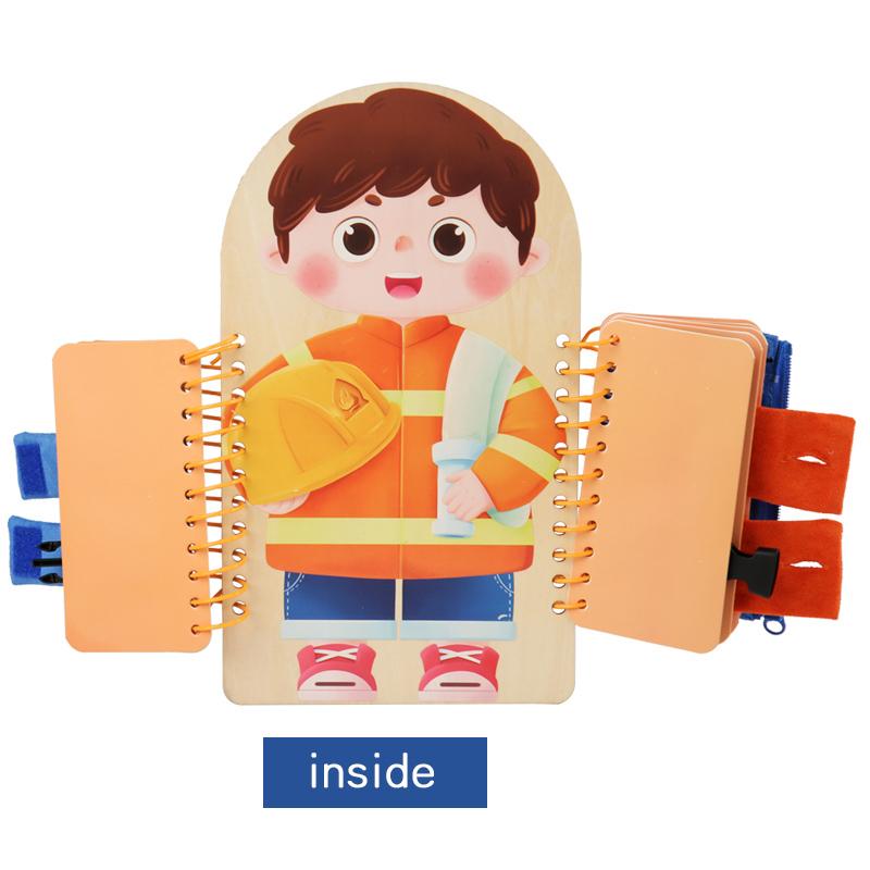 Holz Activity Board Mehrschichtig Für Kinder Montessori Früherziehung Spiele Kleinkinder Ruhige Bücher Sensorische Übung Anziehen Geschenk