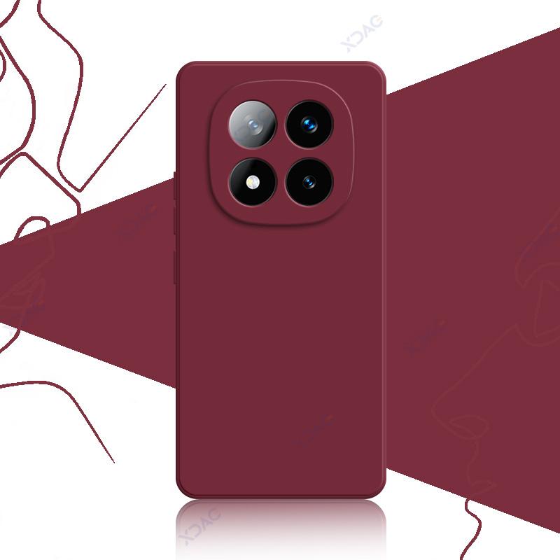 Phone Cases for Redmi Note 14 Pro Plus 5G Soft Square Liquid Silicone Back Cover RedmiNote14ProPlus Anti-fall Coque Bag
