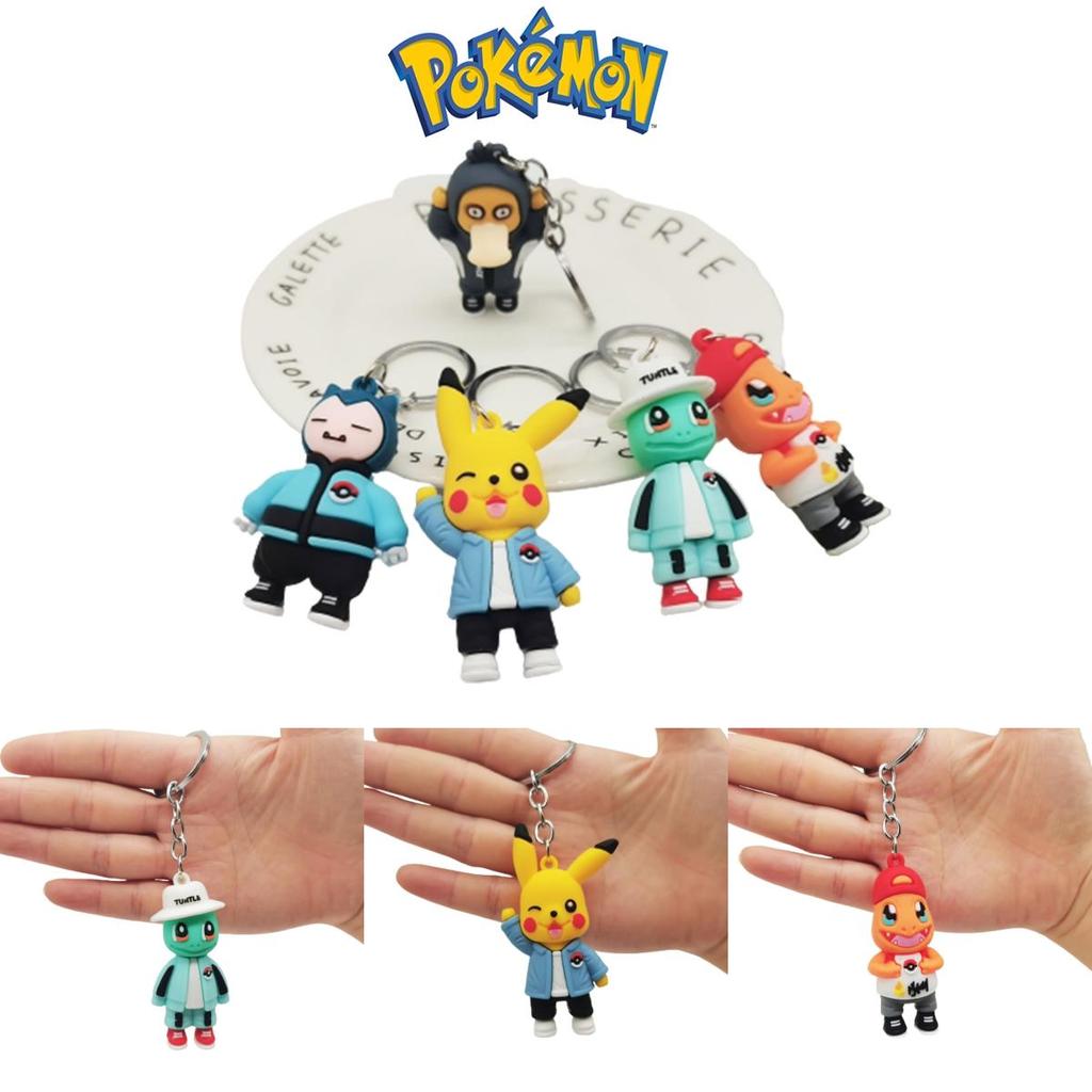Adorable Pokemon Pikachu Squirtle Keychain Toy For Kids And Adults