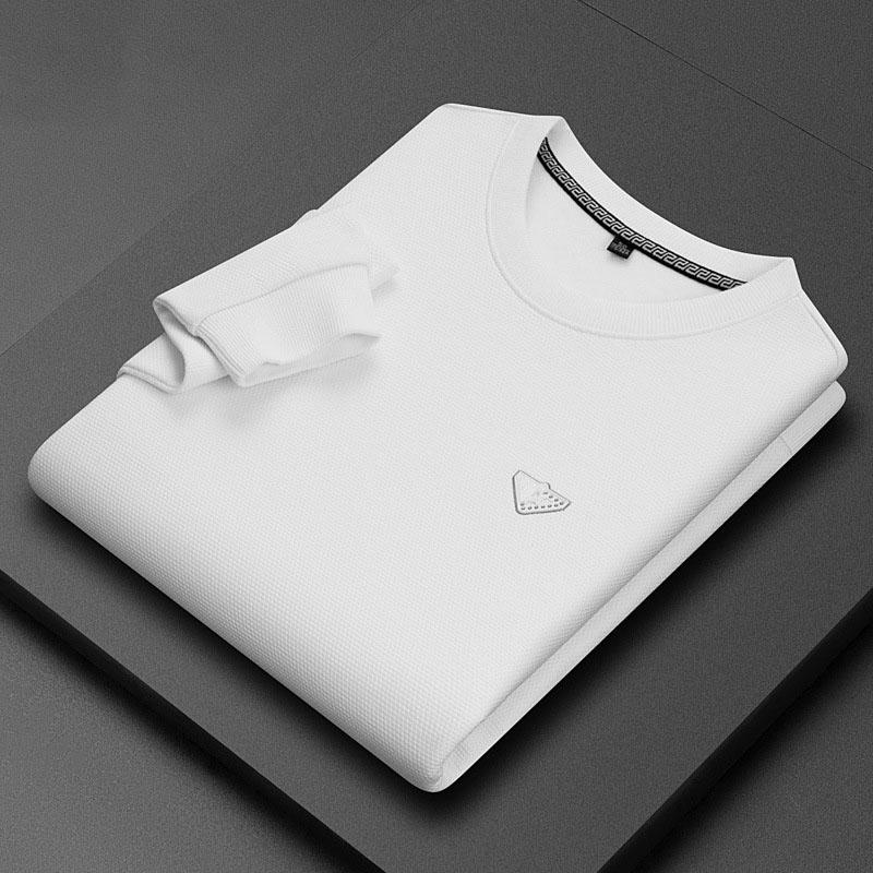 New Versatile Daily Business Spring And Autumn Men'S Men'S Standing Collar Long Sleeved Casual Outdoor Hoodie Jacquard Knitted Sweater