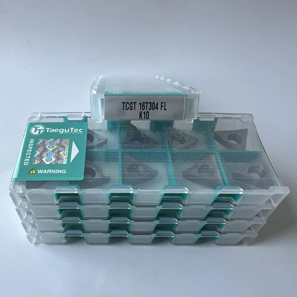 TCGT16T304FL K10 / Průmyslové vyměnitelné karbidové břitové destičky 10 ks