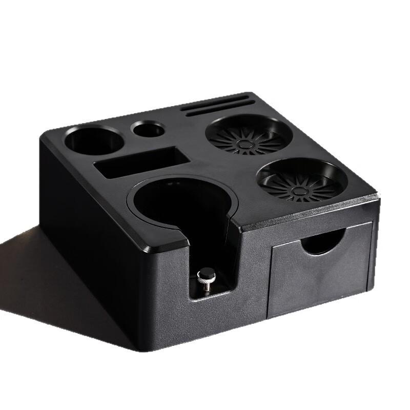 Kaffetamperstation med låda