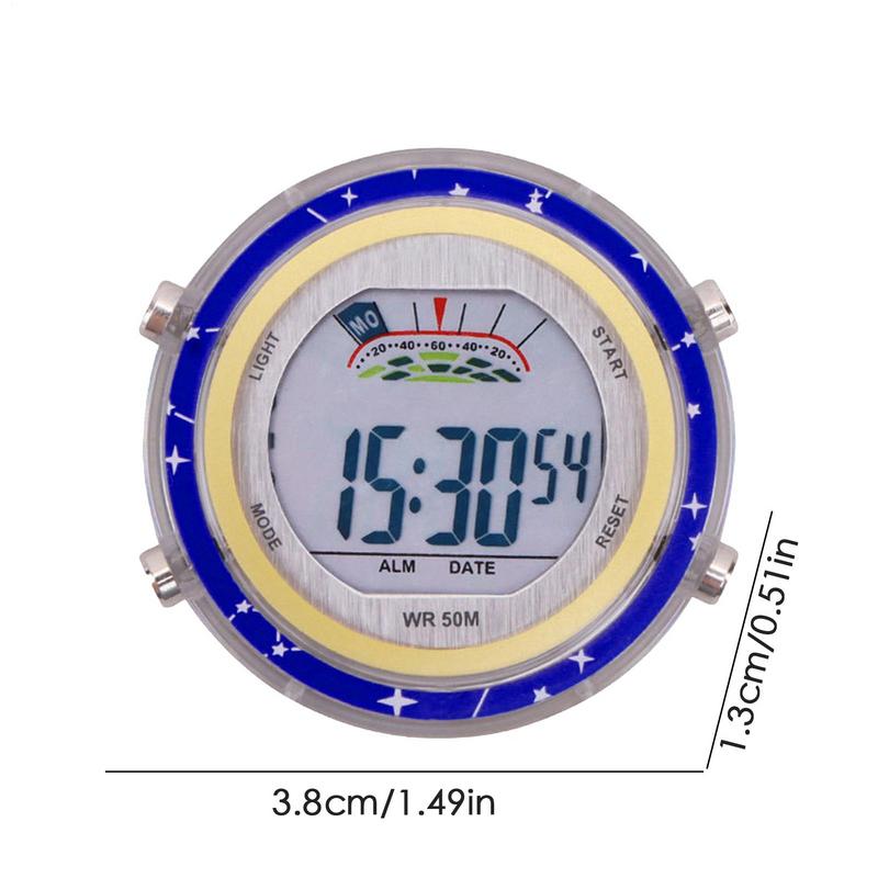 New Motorcycle Digital Clock Waterproof Motorbike Stick-on Dashboard Car Clock Car Stick-On Mini Watch For Dashboard Boat Bike