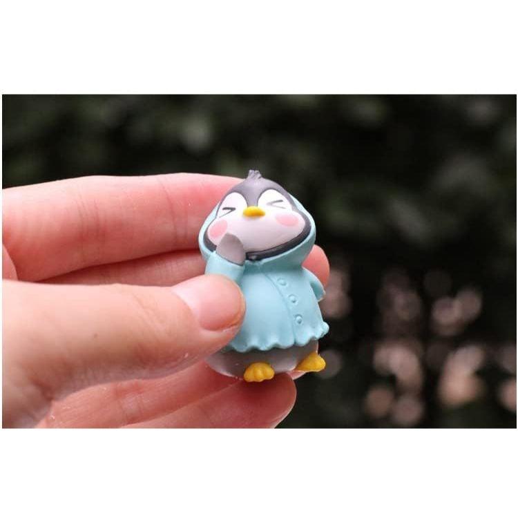 1 Set (6 Pcs) Cute Penguin Miniature Figurines Showpiece | Gift for Him/Her, Return Gift, Home Decor, Table, Car Dashboard