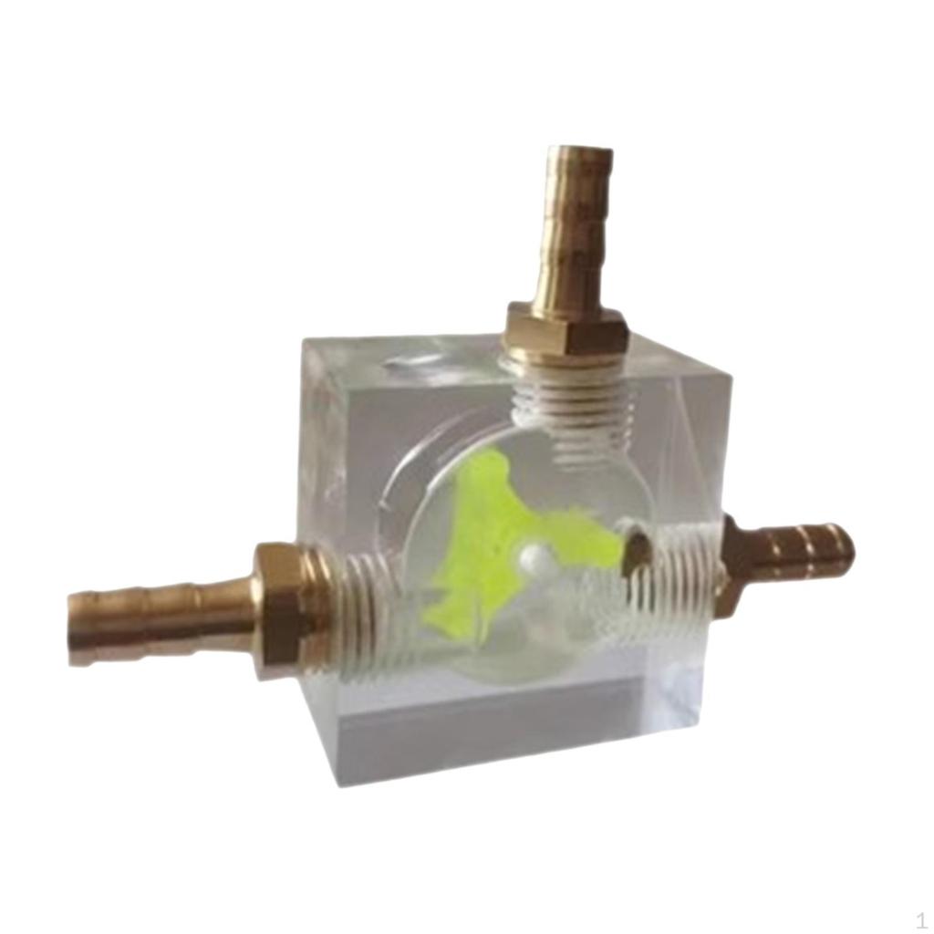 8 mm Wasserdurchflussmesser Acryl Messung der Kühlung