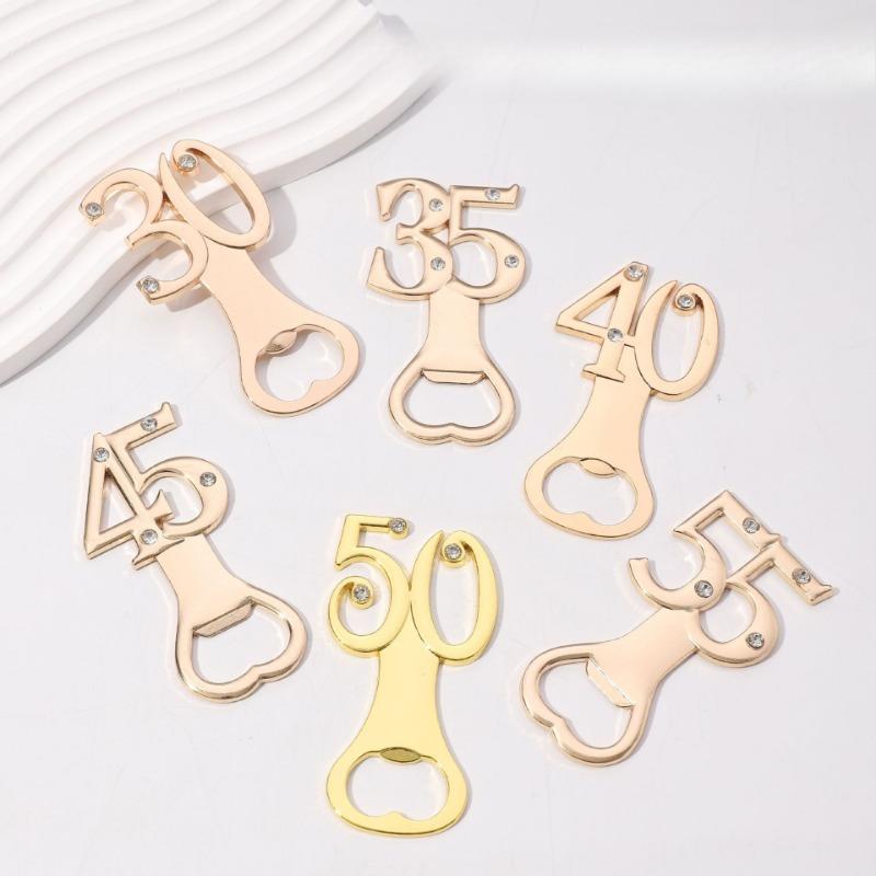 Digital Bottle Opener, Zinc Alloy Beer Bottle Opener, Small Gifts for Wedding and Birthday Parties