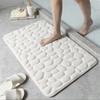 3D Bathroom Anti-slip Mat Pebble Patterned Absorbent Pad Bath Mats Doormat Carpet Cobblestone Embossed Door Floor