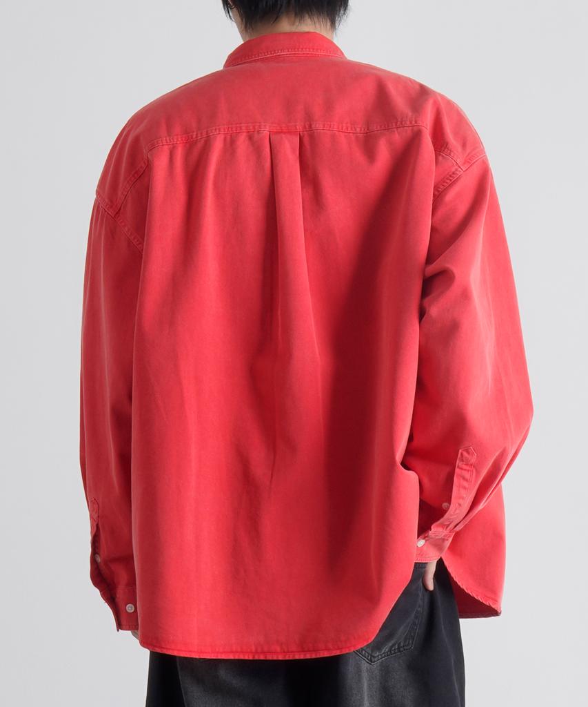 Beoteunseoul Bio-Washed Cotton Pocket Shirt (3 Colors)
