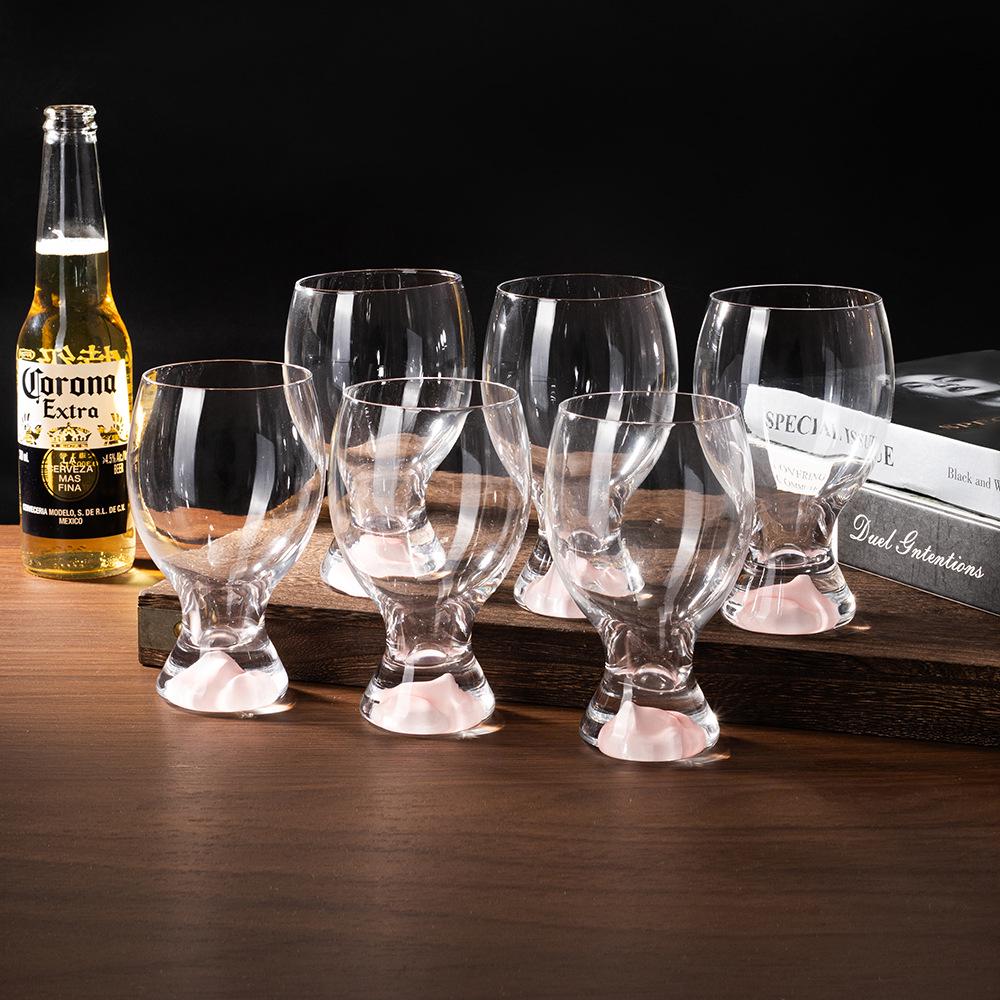 Creative Luxury Lead-Free Crystal Beer Mug Set - High-End Craft Glasses for Home and Entertaining